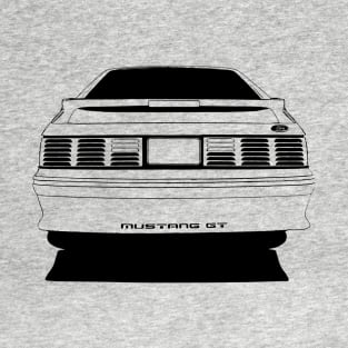 Ford Mustang GT (fox body) - rear stylized T-Shirt T-Shirt